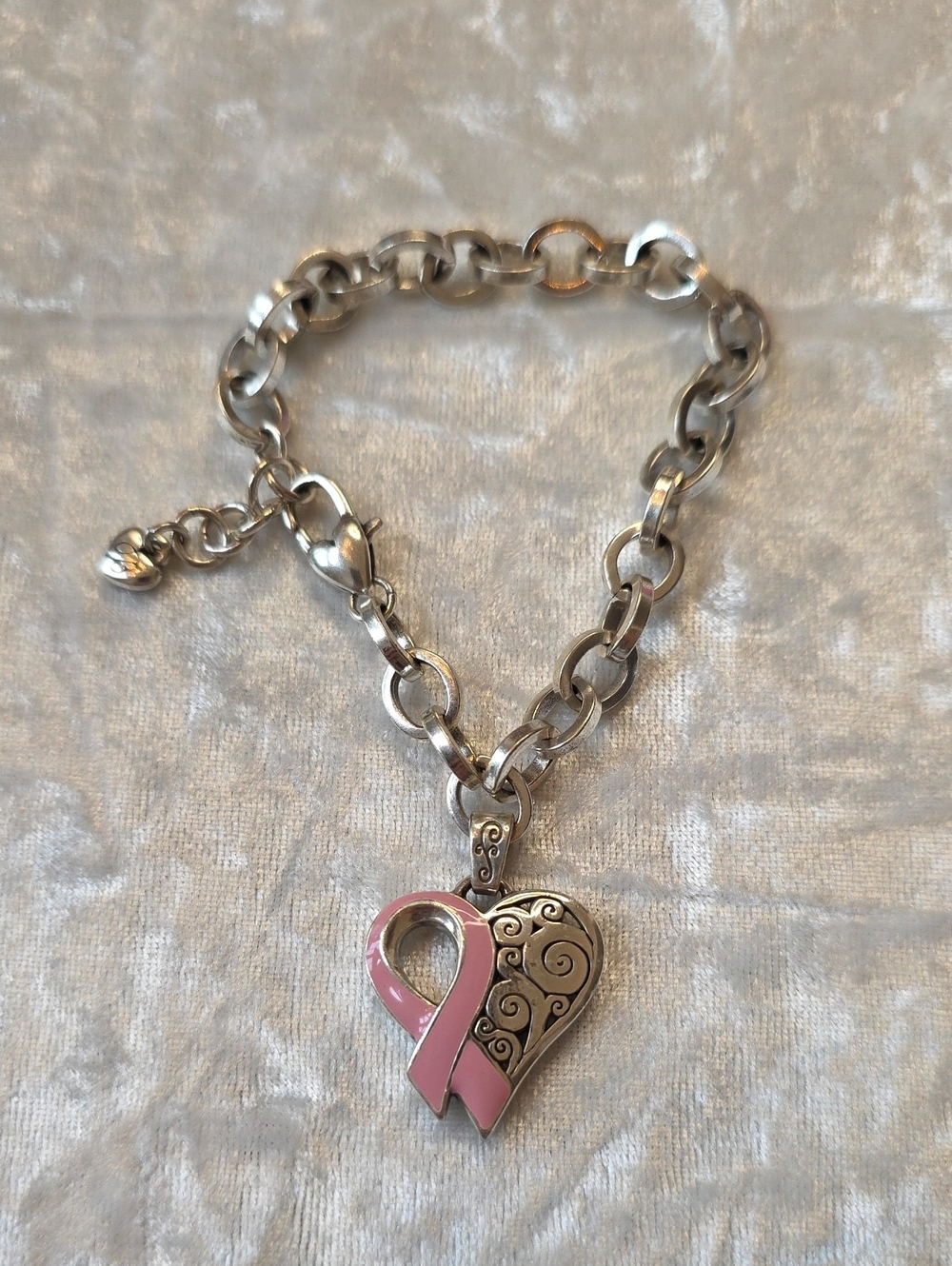 Brighton Retired Power Of Pink Breast Cancer Awareness Charm Bracelet